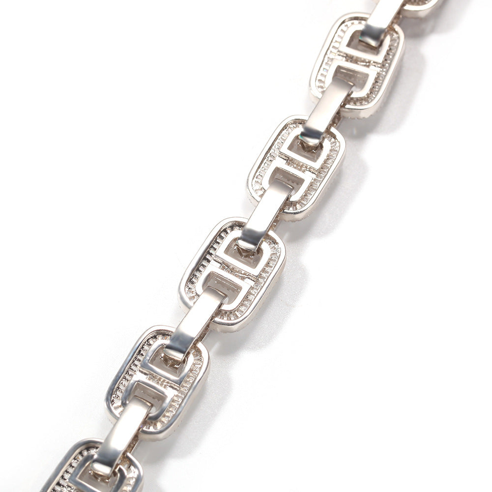 Clavicle Micro-Set Diamond Dog Chain