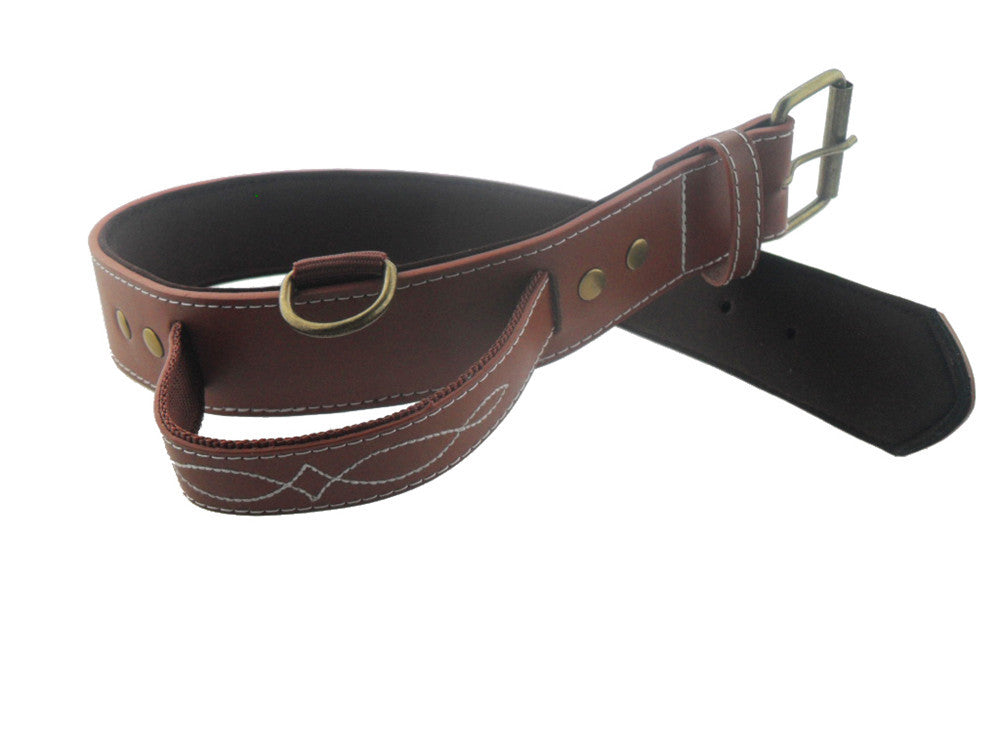 Real Cowhide Large Breed Dog Collar