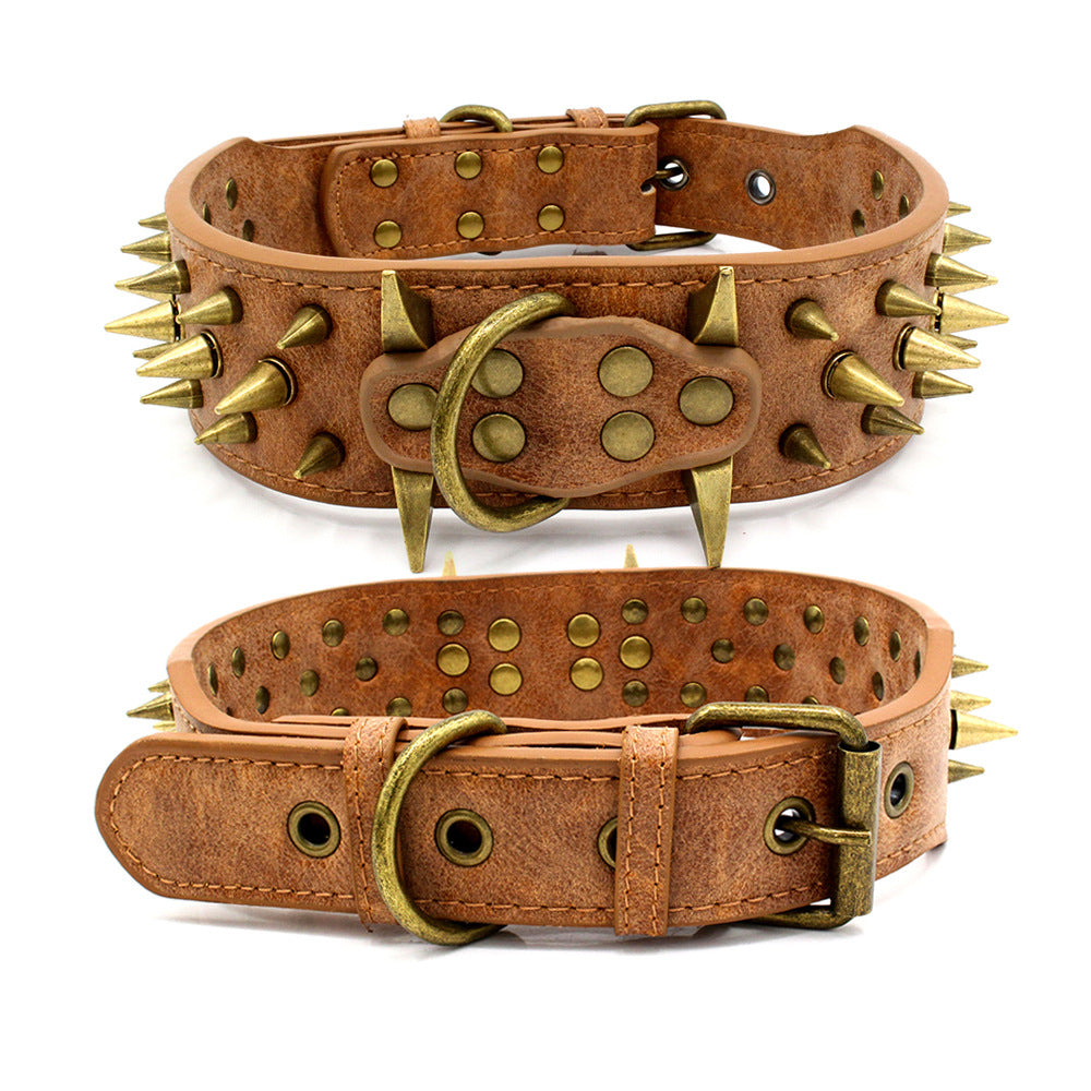 Bronze Rivet Stud Collar