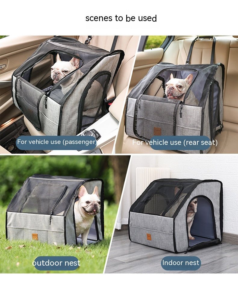 Portable Dog Car Crate