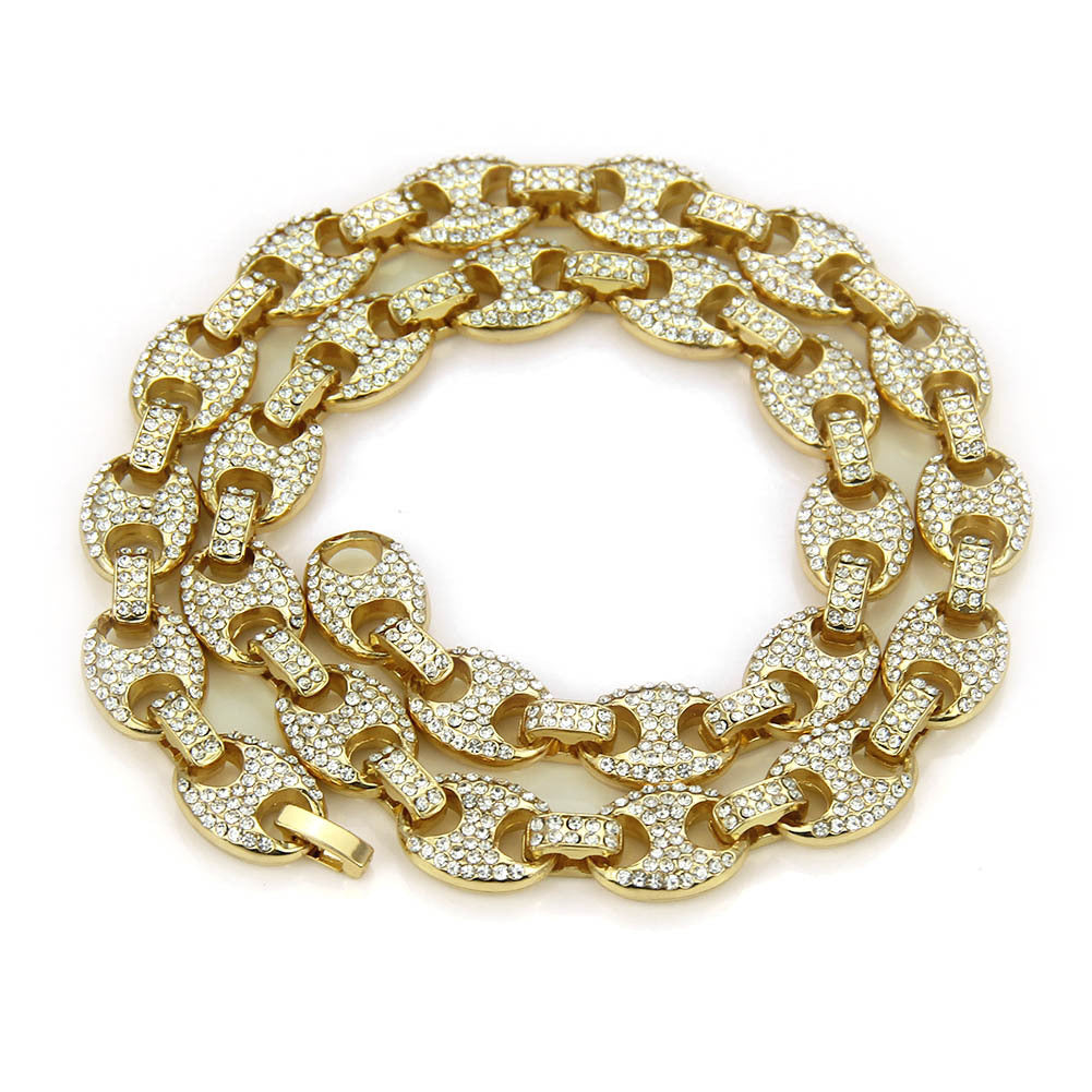 Gucci Link Diamond Dog Chain