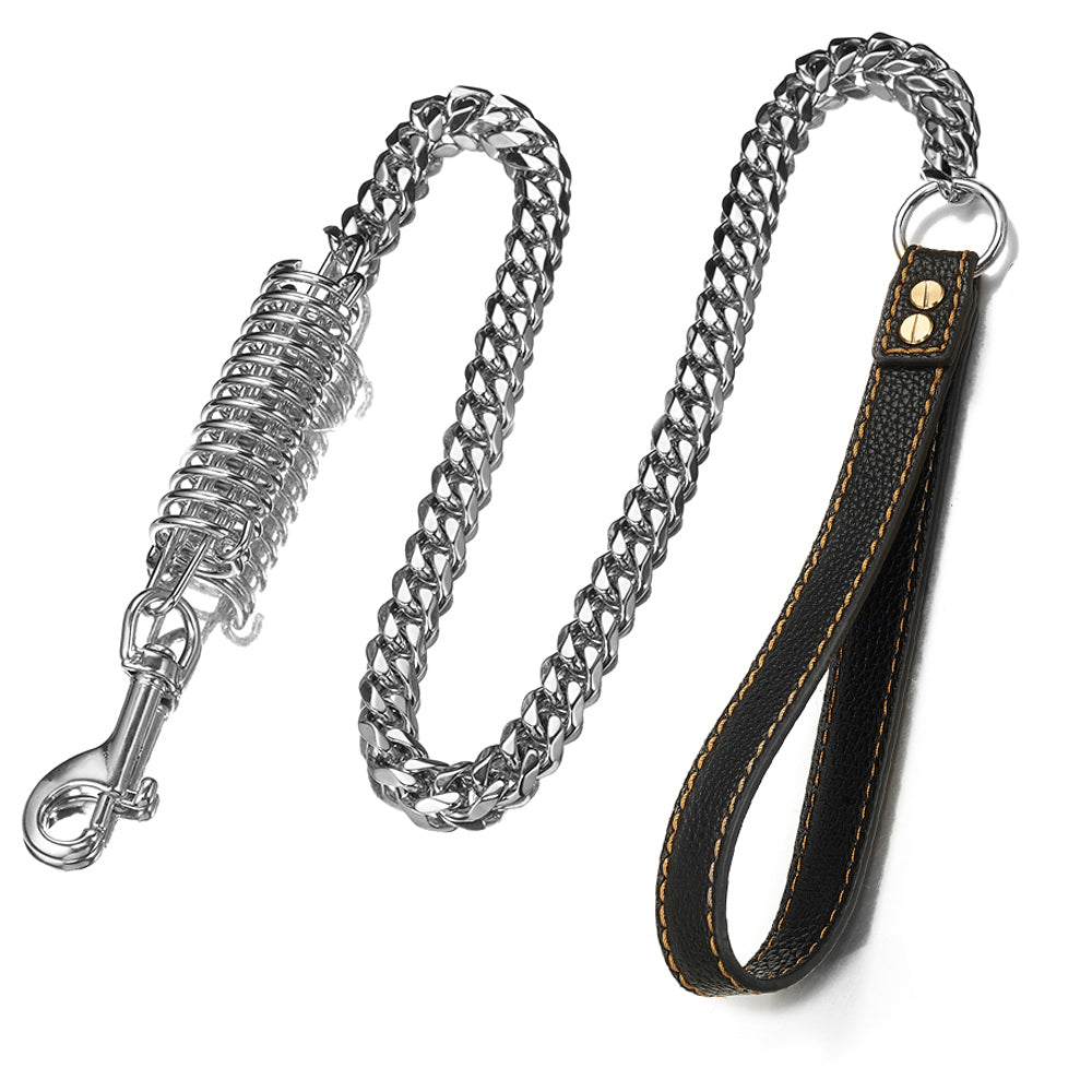 Cuban Spring Tension Dog Chain Lead