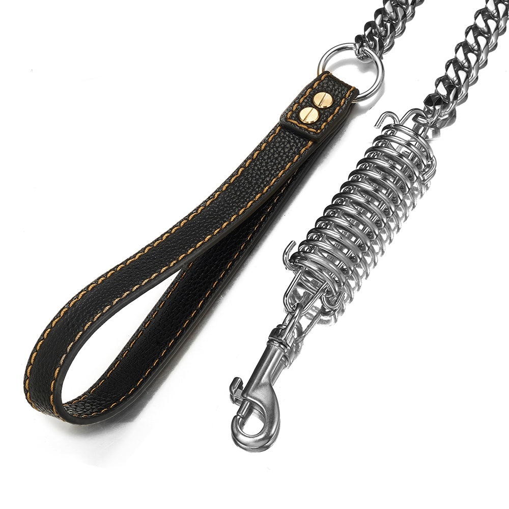 Cuban Spring Tension Dog Chain Lead