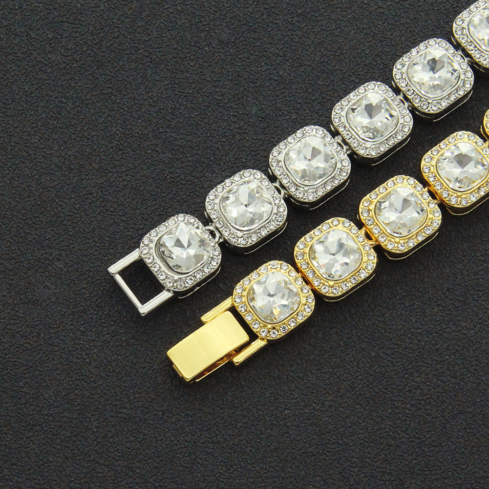 Baguette Diamond Dog Chain